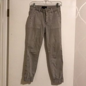 Jcrew stretchy cargo pant with zippers